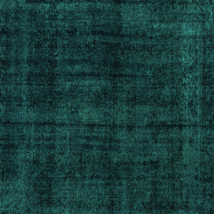 Square Abstract Turquoise Modern Rug, abs1950turq
