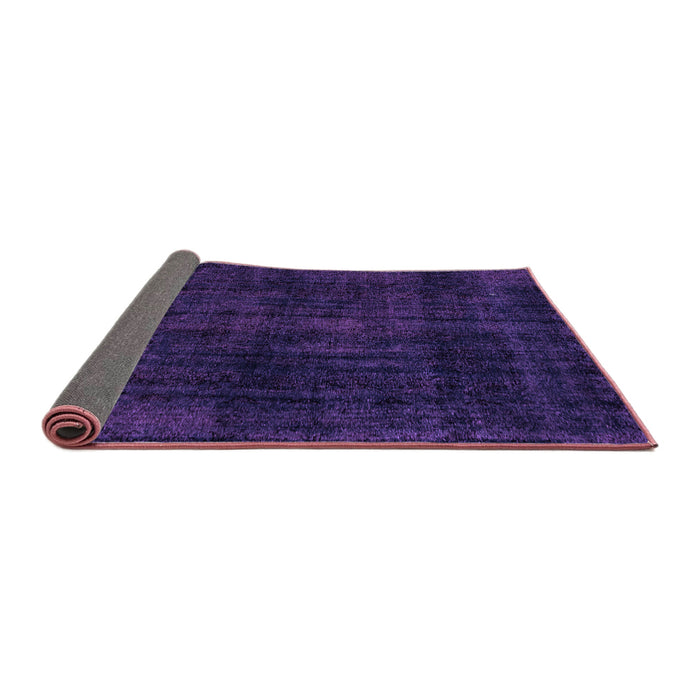 Sideview of Abstract Purple Modern Rug, abs1950pur
