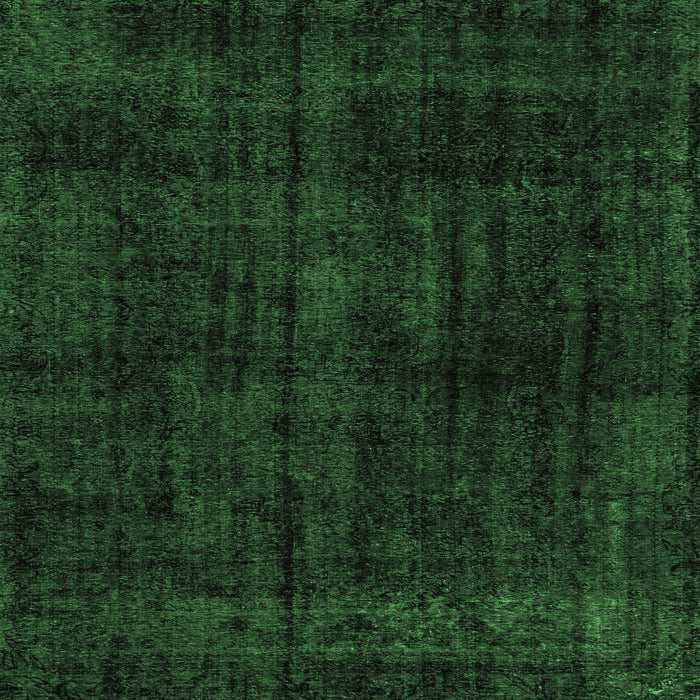 Square Abstract Emerald Green Modern Rug, abs1950emgrn