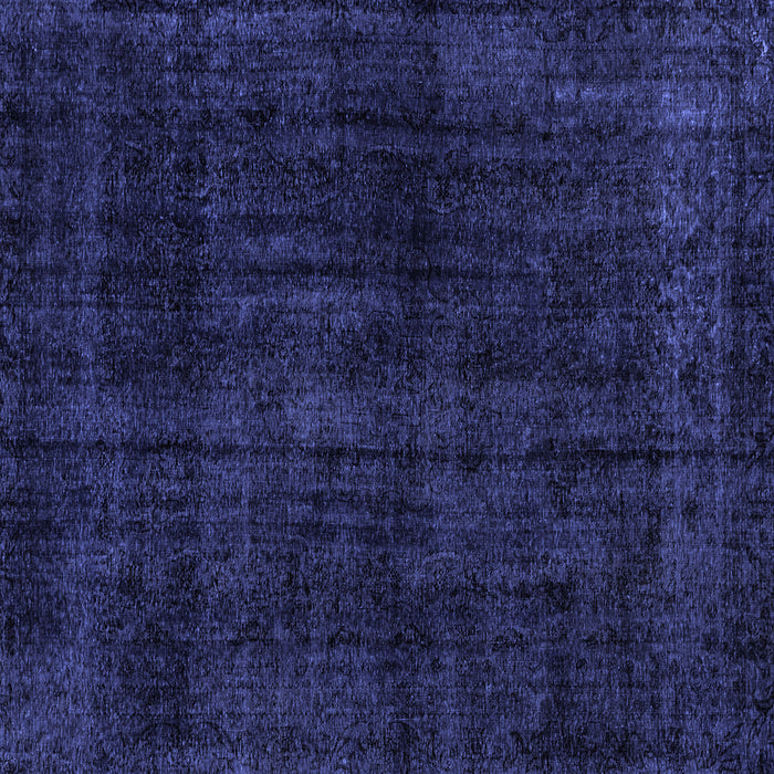 Square Abstract Blue Modern Rug, abs1950blu