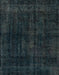 Machine Washable Abstract Deep Teal Green Rug, wshabs1950