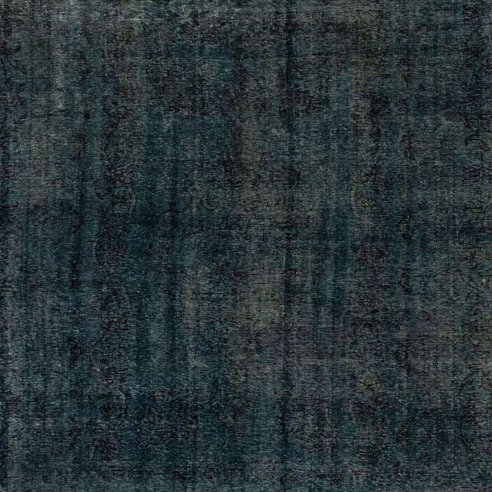 Machine Washable Abstract Deep Teal Green Rug, wshabs1950