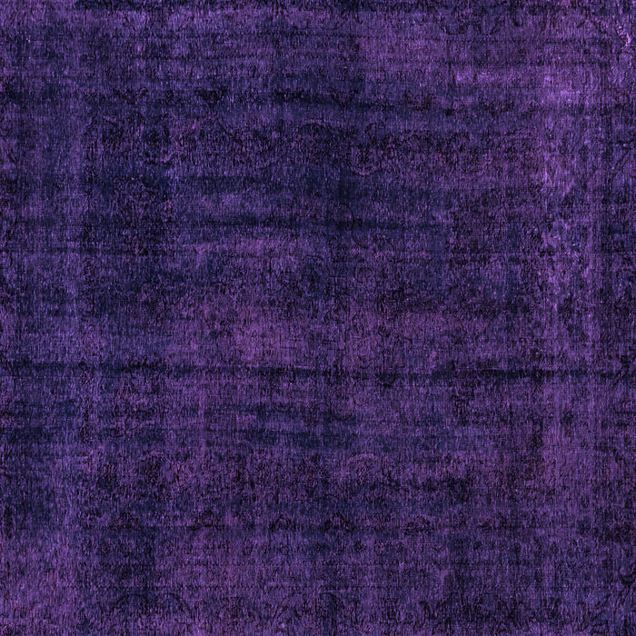 Square Abstract Purple Modern Rug, abs1950pur