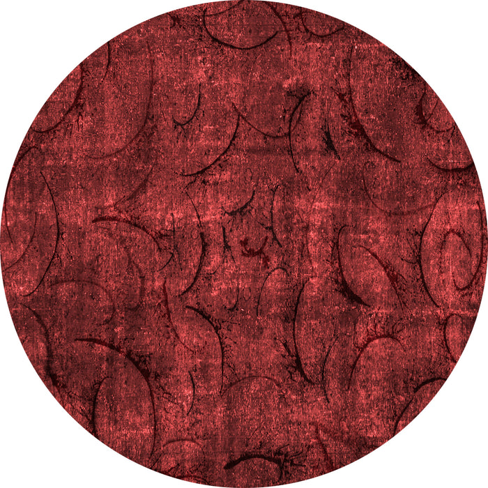 Machine Washable Abstract Red Modern Rug, wshabs1951red