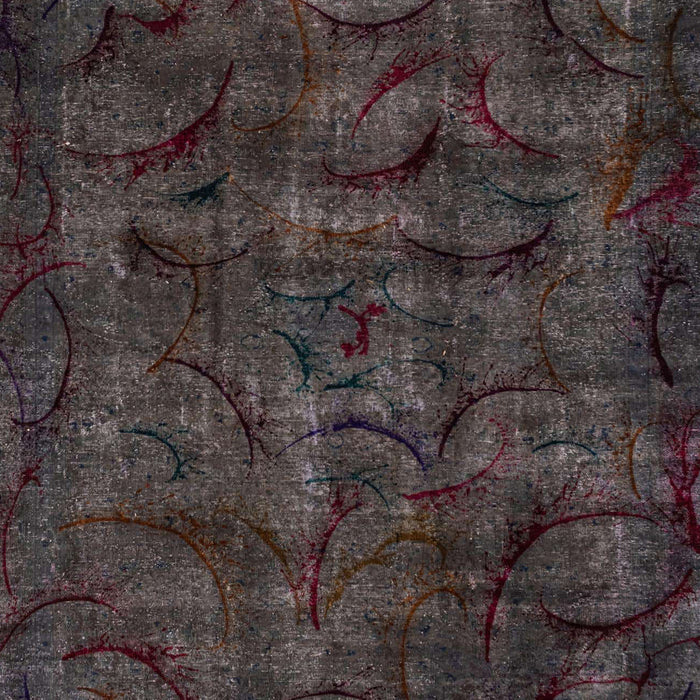 Machine Washable Abstract Purple Rug, wshabs1951