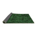 Sideview of Abstract Emerald Green Modern Rug, abs1951emgrn