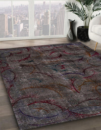 Abstract Purple Modern Rug, abs1951