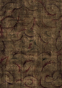 Abstract Brown Modern Rug, abs1951brn