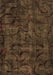 Machine Washable Abstract Brown Modern Rug, wshabs1951brn