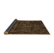 Sideview of Abstract Brown Modern Rug, abs1951brn