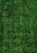 Machine Washable Abstract Green Modern Area Rugs, wshabs1951grn