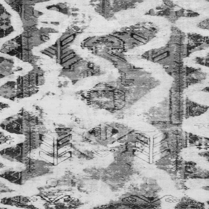 Square Machine Washable Abstract Gray Modern Rug, wshabs1952gry