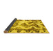 Sideview of Abstract Yellow Modern Rug, abs1952yw