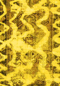 Abstract Yellow Modern Rug, abs1952yw