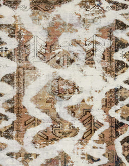 Abstract Dark Gold Brown Modern Rug, abs1952
