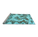 Sideview of Machine Washable Abstract Light Blue Modern Rug, wshabs1952lblu