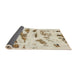 Sideview of Abstract Desert Sand Beige Modern Rug, abs1953