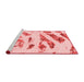 Modern Red Washable Rugs