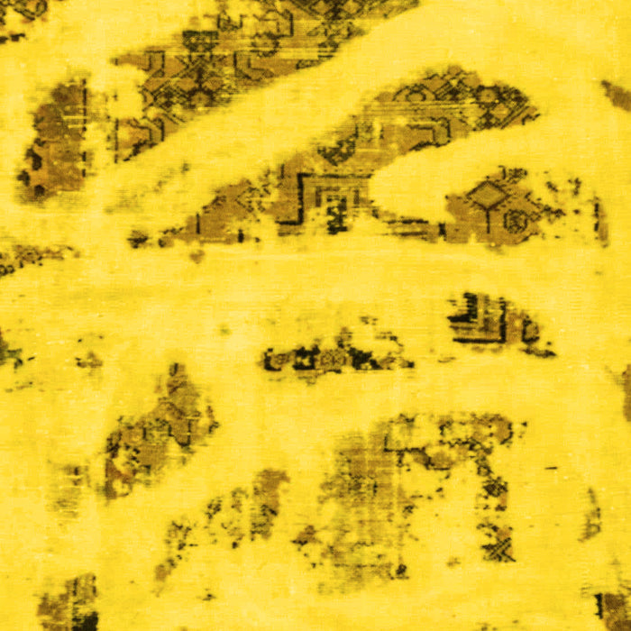 Machine Washable Abstract Yellow Modern Rug, wshabs1953yw