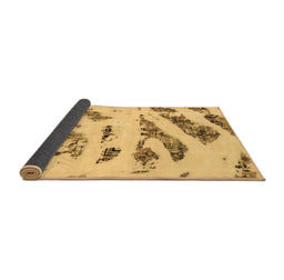Sideview of Abstract Brown Modern Rug, abs1953brn