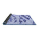 Sideview of Abstract Blue Modern Rug, abs1953blu