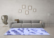 Machine Washable Abstract Blue Modern Rug in a Living Room, wshabs1953blu