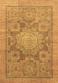 Abstract Brown Modern Rug, abs1954brn