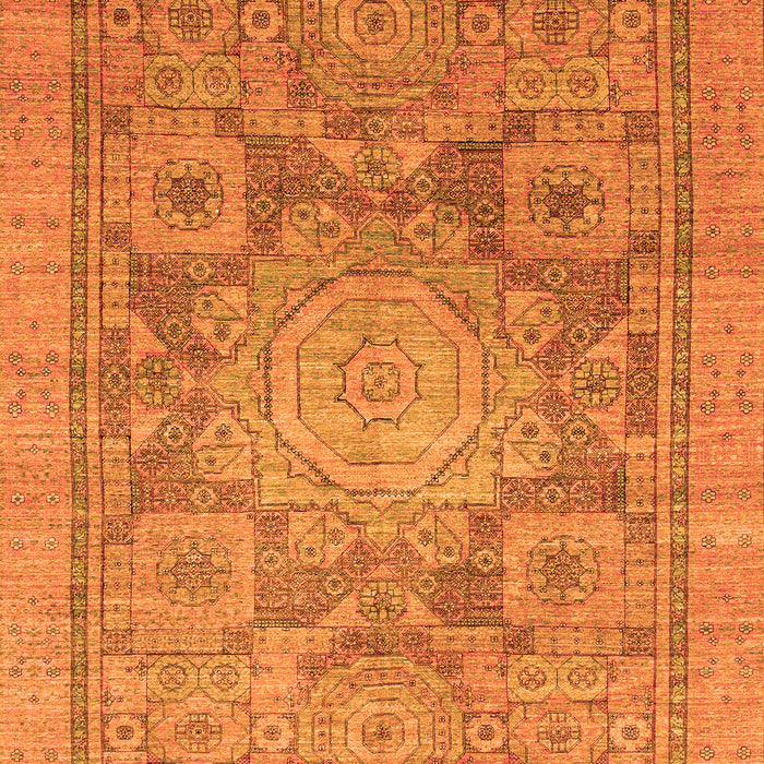 Machine Washable Abstract Orange Modern Area Rugs, wshabs1954org