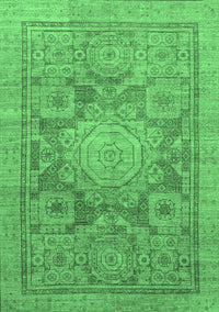 Abstract Emerald Green Modern Rug, abs1954emgrn