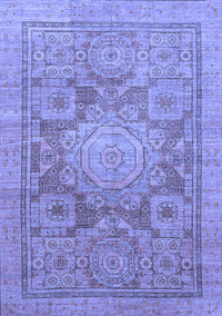 Abstract Blue Modern Rug, abs1954blu