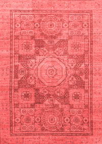 Abstract Red Modern Rug, abs1954red