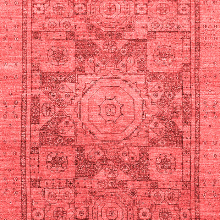 Machine Washable Abstract Red Modern Rug, wshabs1954red