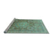 Sideview of Machine Washable Abstract Light Blue Modern Rug, wshabs1954lblu