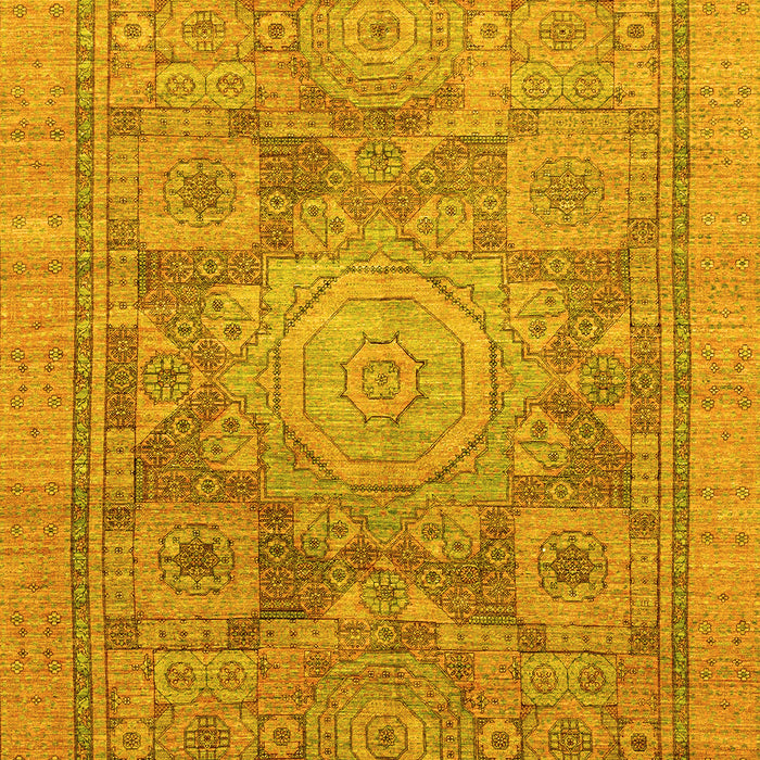 Abstract Yellow Modern Rug, abs1954yw