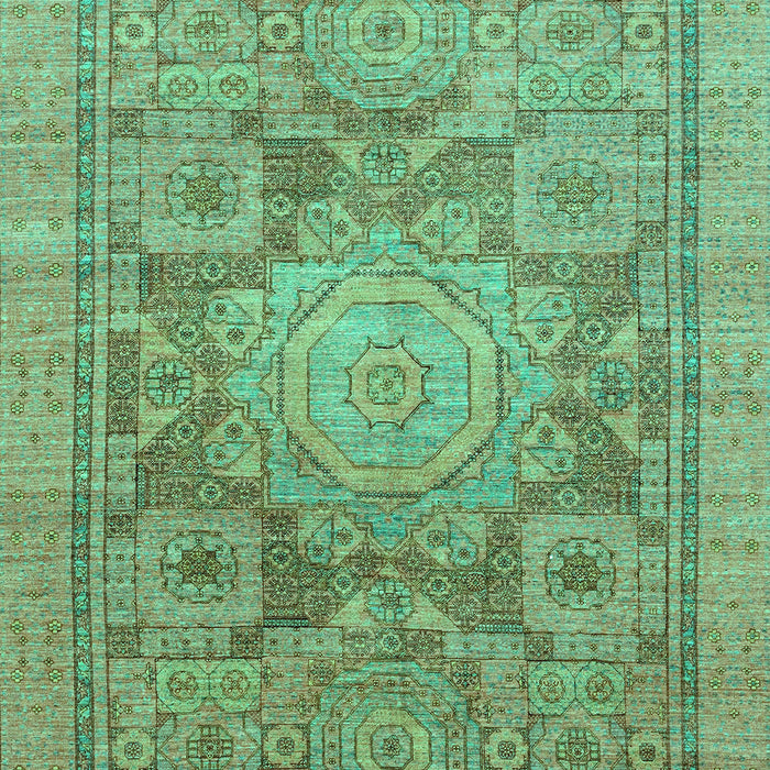 Machine Washable Abstract Turquoise Modern Area Rugs, wshabs1954turq