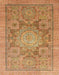 Abstract Orange Modern Rug, abs1954