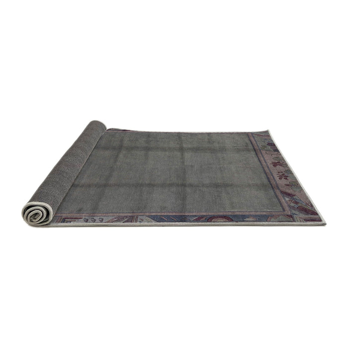 Sideview of Abstract Gray Modern Rug, abs1955