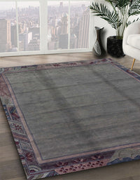 Abstract Gray Modern Rug, abs1955