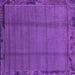 Square Abstract Purple Modern Rug, abs1955pur