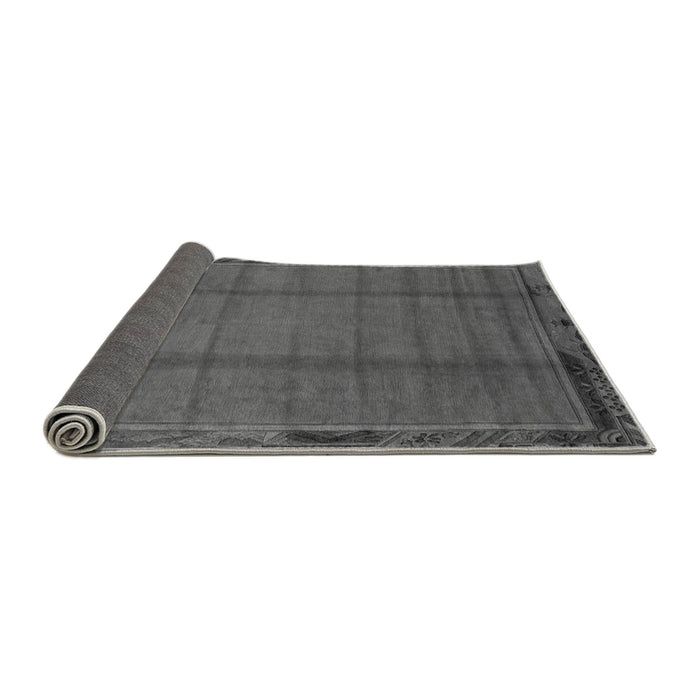 Sideview of Abstract Gray Modern Rug, abs1955gry