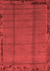 Abstract Red Modern Rug, abs1955red