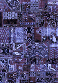 Patchwork Blue Transitional Rug, abs1956blu