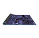 Sideview of Patchwork Blue Transitional Rug, abs1956blu