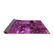 Sideview of Patchwork Purple Transitional Rug, abs1956pur