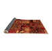 Sideview of Patchwork Orange Transitional Rug, abs1956org