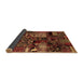 Sideview of Patchwork Brown Transitional Rug, abs1956brn