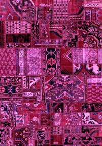 Patchwork Pink Transitional Rug, abs1956pnk