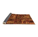 Sideview of Patchwork Orange Transitional Rug, abs1957org