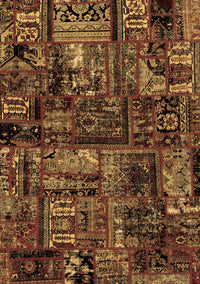 Patchwork Brown Transitional Rug, abs1957brn