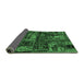 Sideview of Patchwork Emerald Green Transitional Rug, abs1957emgrn